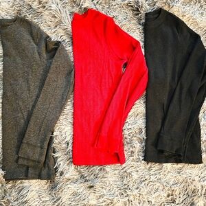 LOT Of 5 Boys Long Sleeve Thermal Tops - Sz Large (10-12)